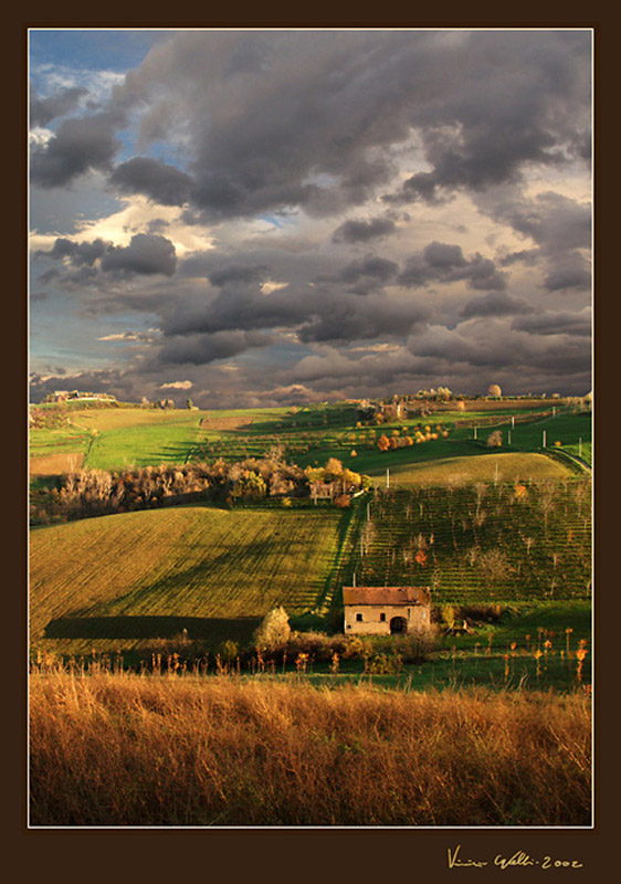 Levizzano at sunset